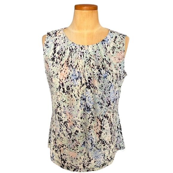 NEW Calvin Klein Abstract Blouse size LP large petite NWT with tags - Picture 3 of 6